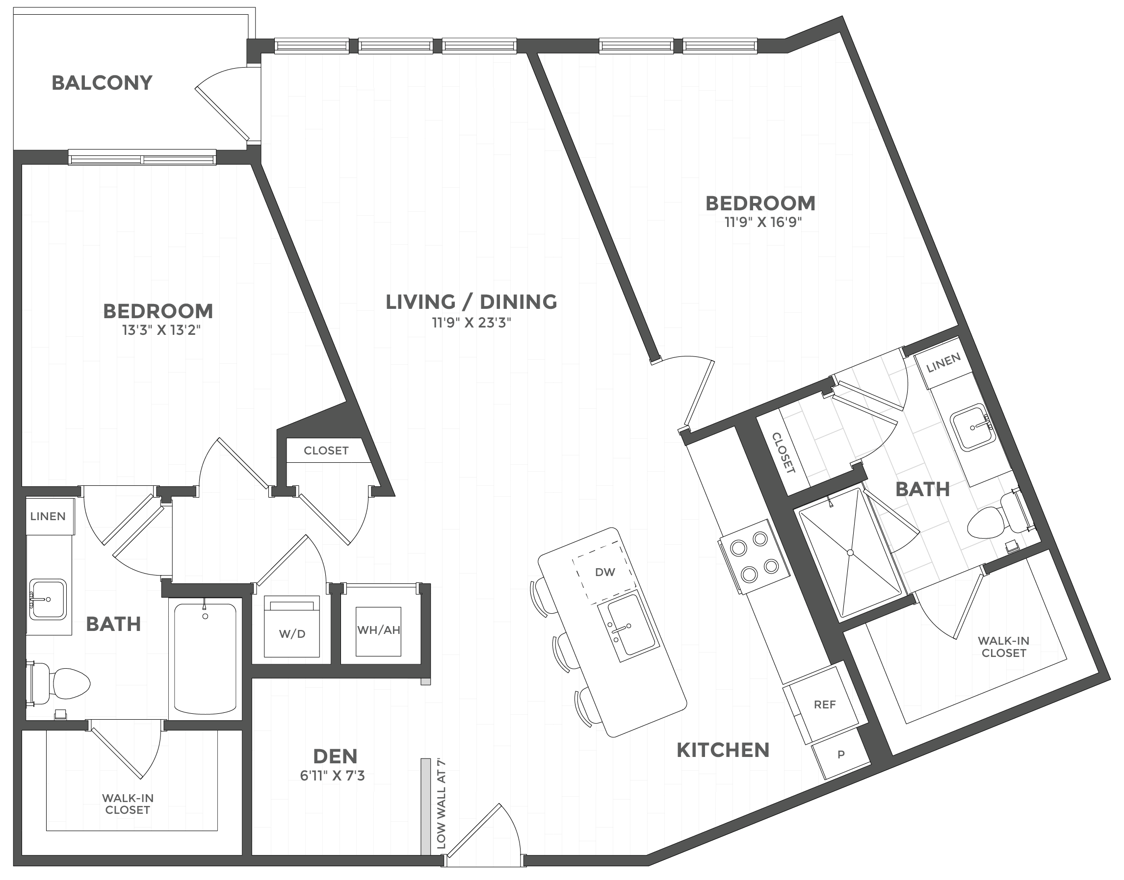 Floor Plan Image of Apartment Apt 210